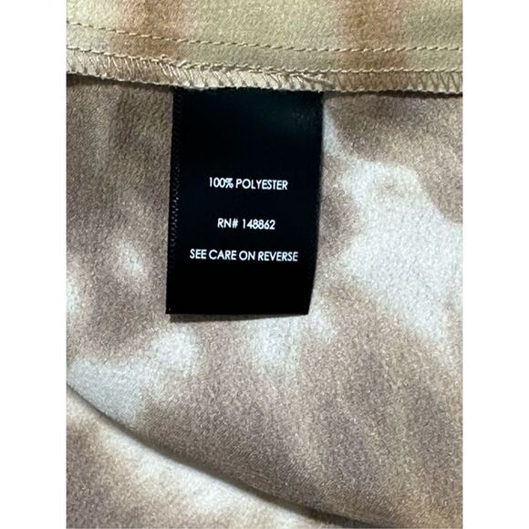 Torrid Chevron Tie Dye Satin Cami Blouse Tank Sleeveless‎ Taupe Brown Tan 4X - Picture 11 of 12